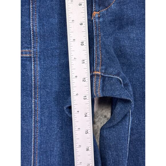 Anthropologie Jeans 27 Womens Pilcro The Skipper High Wide Crop Dark Denim - Picture 4 of 7